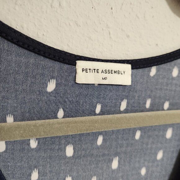 Petite Assembly Long Sleeve Wrap Midi Dress Size MP - Picture 3 of 5